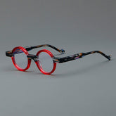 Veda Vintage Round Acetate Glasses Frame Round Frames Southood Red